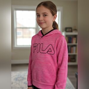 Fila Kids Pink Hoodie